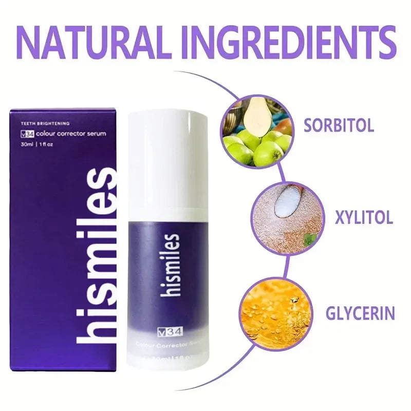 Teeth Whitening Purple Bright Smile Toothpaste