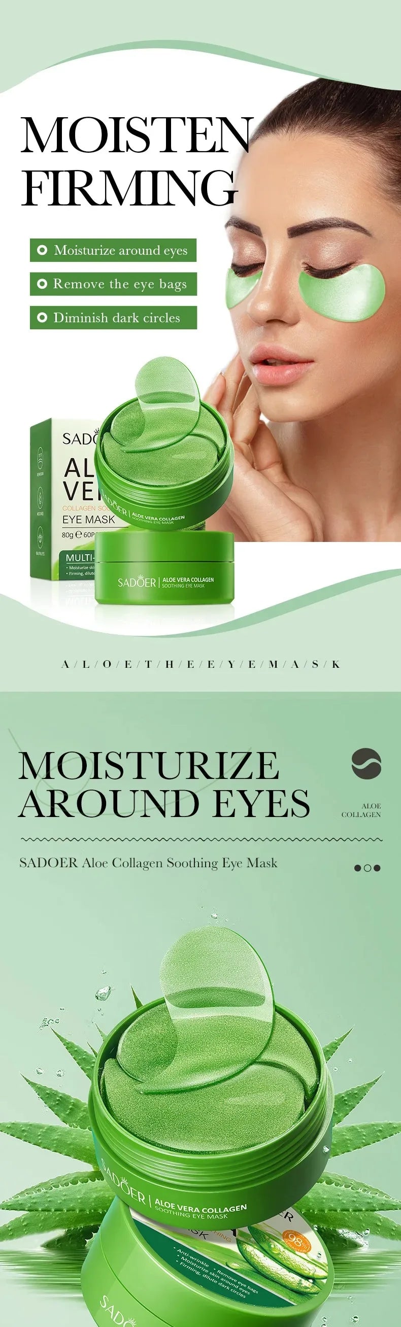 Collagen Eye Patches Depuff Dark Circles