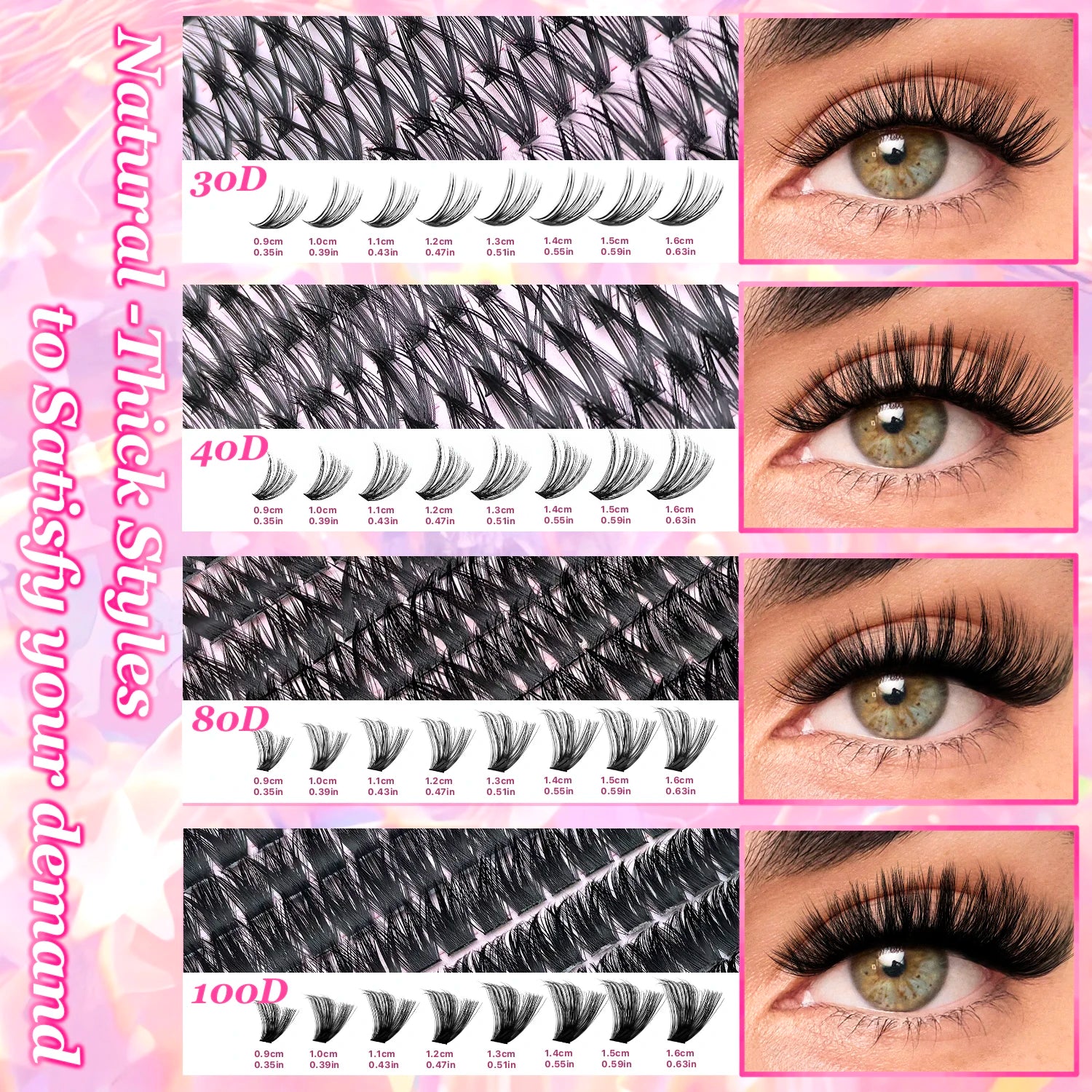 False Lash Extension Kit Natural Wispy