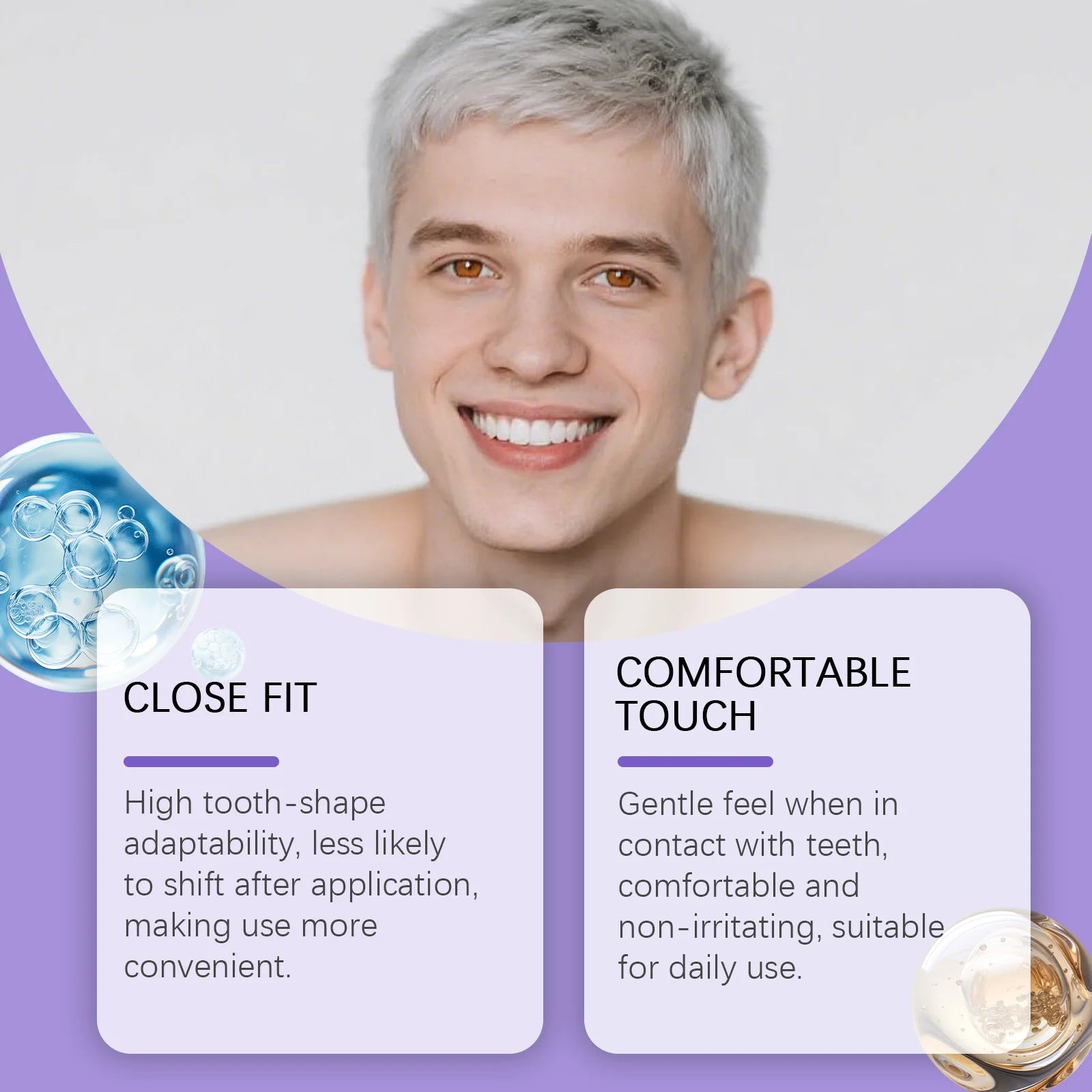 Teeth Whitening Purple Smile Strips