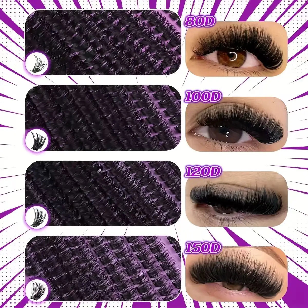 False Lash Extension Kit Natural Wispy